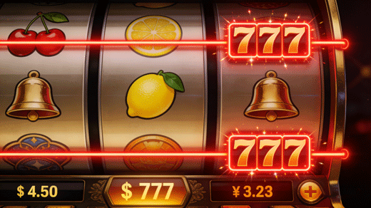 পে-লাইনের উদাহরণ—রিল জুড়ে হাইলাইট করা উইনিং লাইন